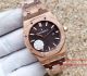 2017 Swiss Fake Audemars Piguet Rose Gold Royal Oak Chocolate Face Watch (2)_th.jpg